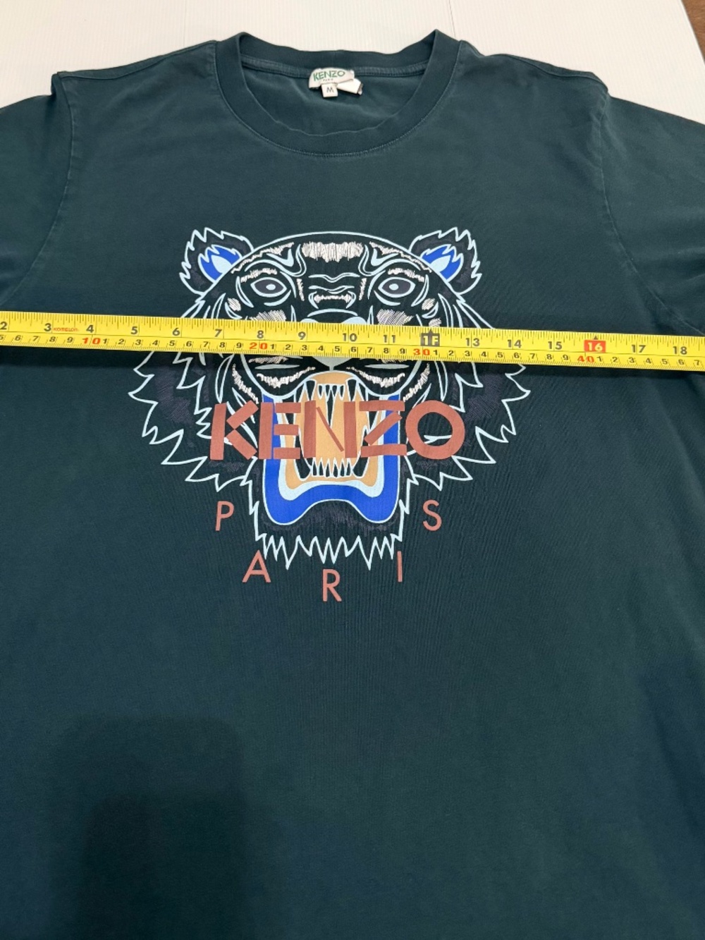 KENZO Paris Iconic Tiger T-Shirt - SS21 Navy/Dark Green - Size Medium - Picture 8 of 13